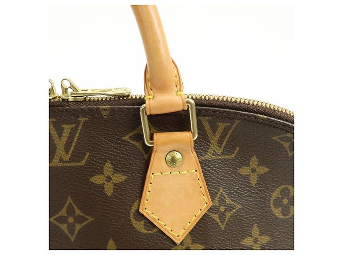 Louis Vuitton Monogram Alma Canvas Leather Hand Bag Brown M51130 - vista 9