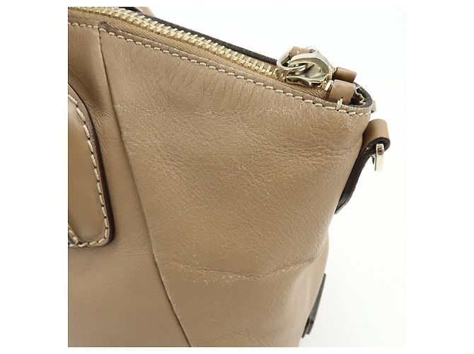 Borsa 2Way TOD'S in pelle con cuciture Borsa Boston Borsa a tracolla Marrone - vista 17