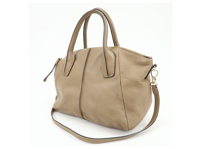 Borsa 2Way TOD'S in pelle con cuciture Borsa Boston Borsa a tracolla Marrone - vista 3
