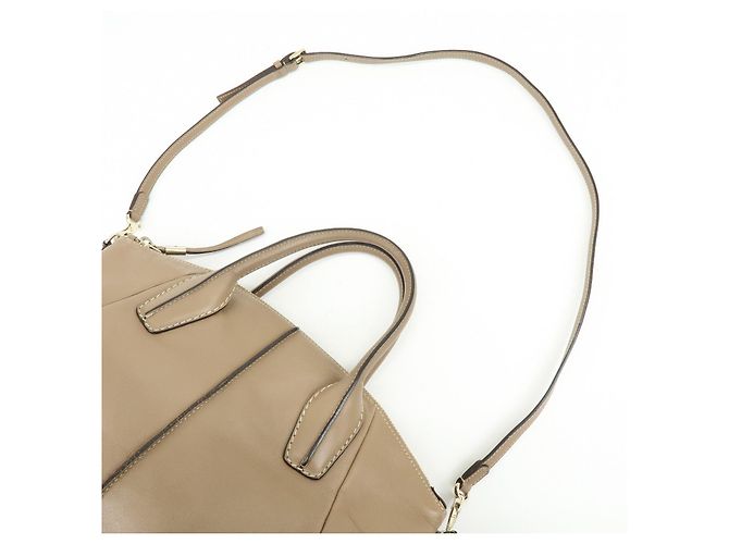 Borsa 2Way TOD'S in pelle con cuciture Borsa Boston Borsa a tracolla Marrone - vista 6