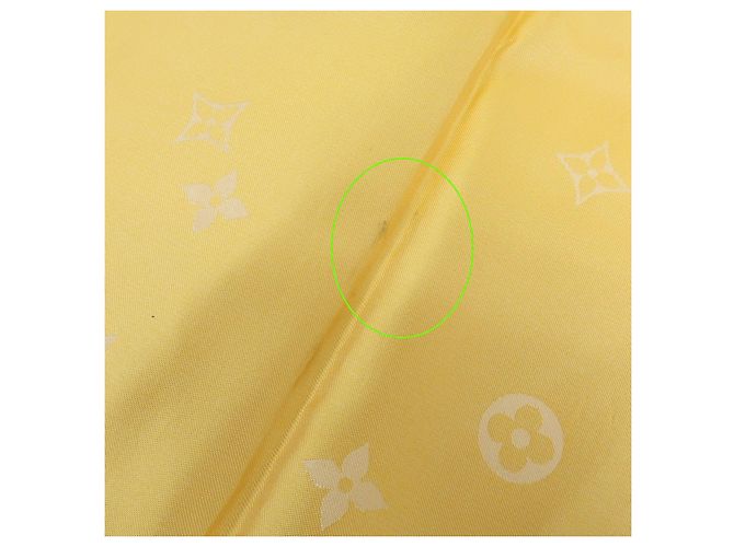 Louis Vuitton Monogram Echarpe Capri Silk 100% Scarf Orange - vista 12