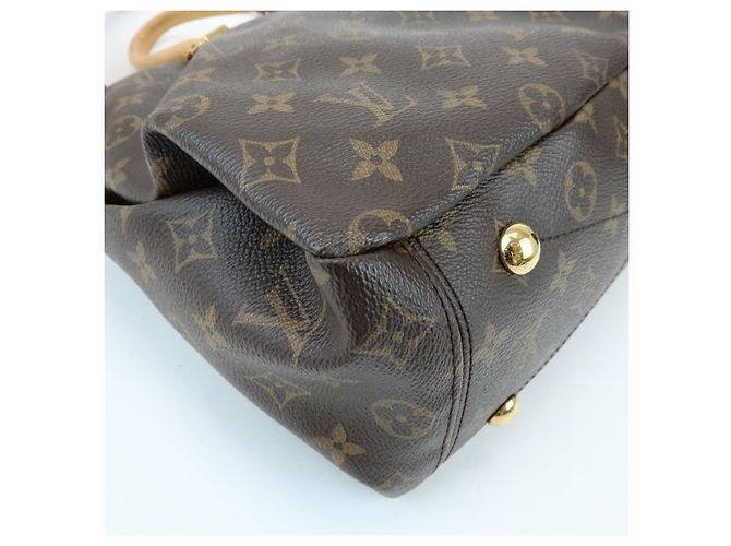 Borsa a mano e a tracolla Louis Vuitton Monogram Pallas Avana M40907 - vista 12