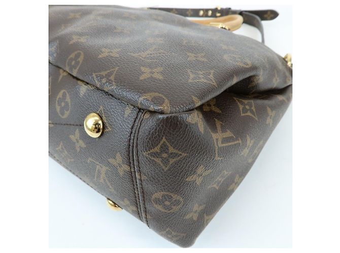Borsa a mano e a tracolla Louis Vuitton Monogram Pallas Avana M40907 - vista 13