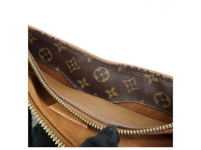 Borsa a mano e a tracolla Louis Vuitton Monogram Pallas Avana M40907 - vista 18