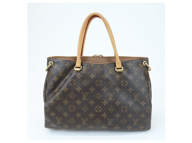 Borsa a mano e a tracolla Louis Vuitton Monogram Pallas Avana M40907 - vista 2