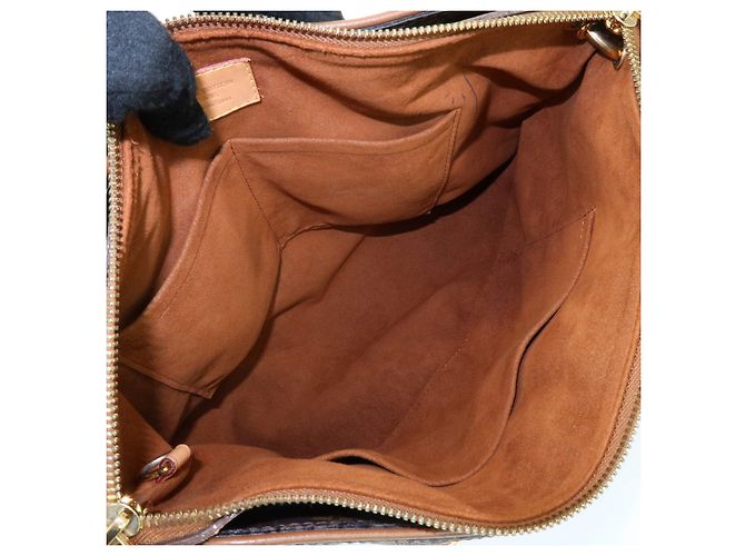 Borsa a mano e a tracolla Louis Vuitton Monogram Pallas Avana M40907 - vista 21