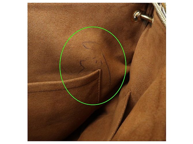 Borsa a mano e a tracolla Louis Vuitton Monogram Pallas Avana M40907 - vista 22