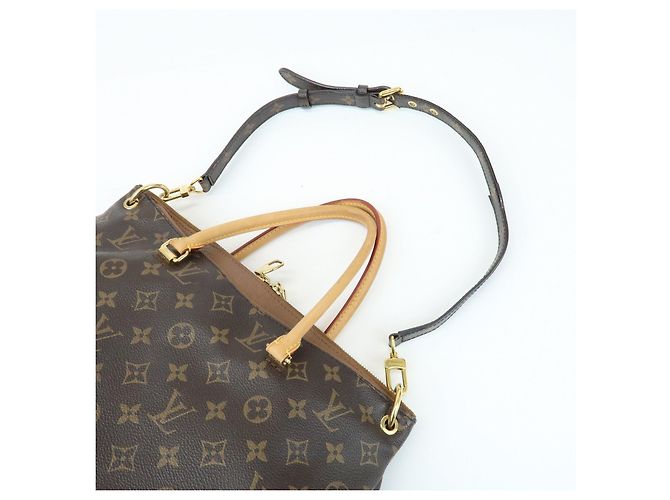 Borsa a mano e a tracolla Louis Vuitton Monogram Pallas Avana M40907 - vista 6