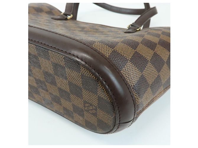 Louis Vuitton Damier Manosque PM Canvas Tote Bag Ebene N51121 - vista 12