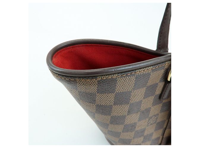 Louis Vuitton Damier Manosque PM Canvas Tote Bag Ebene N51121 - vista 14