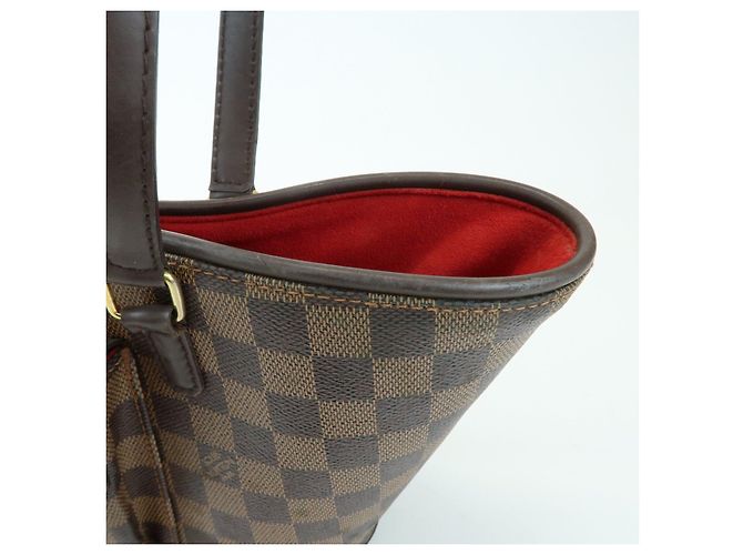 Louis Vuitton Damier Manosque PM Canvas Tote Bag Ebene N51121 - vista 15
