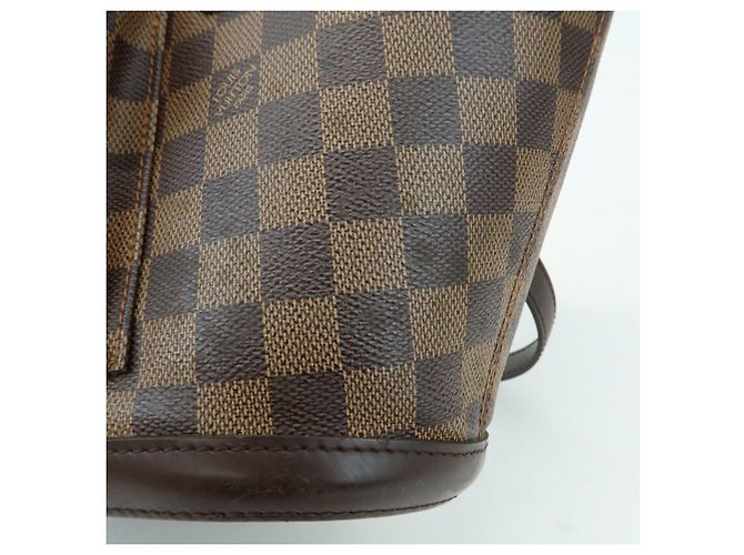 Louis Vuitton Damier Manosque PM Canvas Tote Bag Ebene N51121 - vista 16