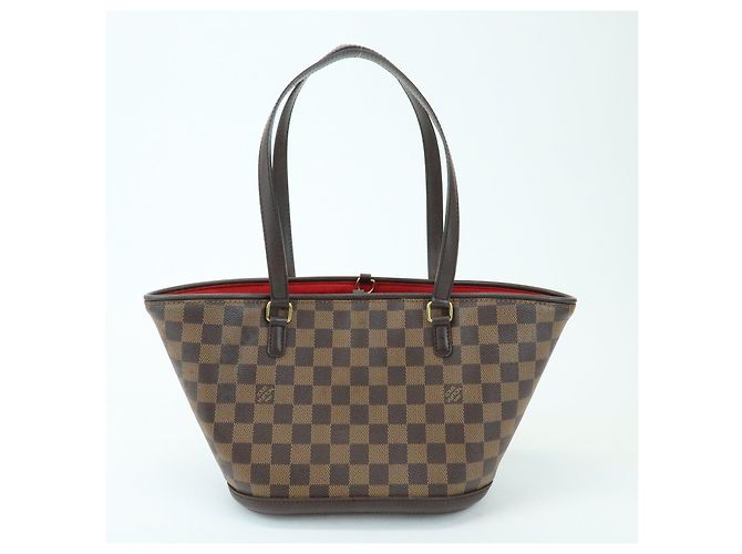 Louis Vuitton Damier Manosque PM Canvas Tote Bag Ebene N51121 - vista 2