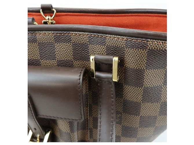 Louis Vuitton Damier Manosque PM Canvas Tote Bag Ebene N51121 - vista 10