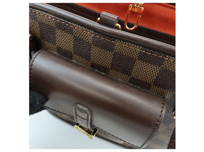 Louis Vuitton Damier Manosque PM Canvas Tote Bag Ebene N51121 - vista 11