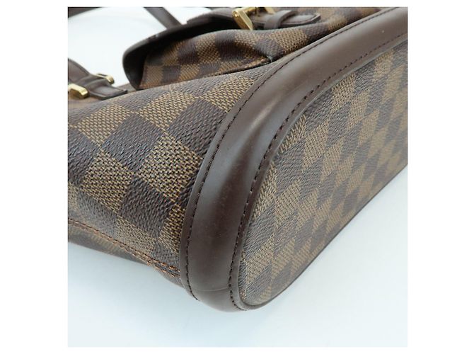 Louis Vuitton Damier Manosque PM Canvas Tote Bag Ebene N51121 - vista 12