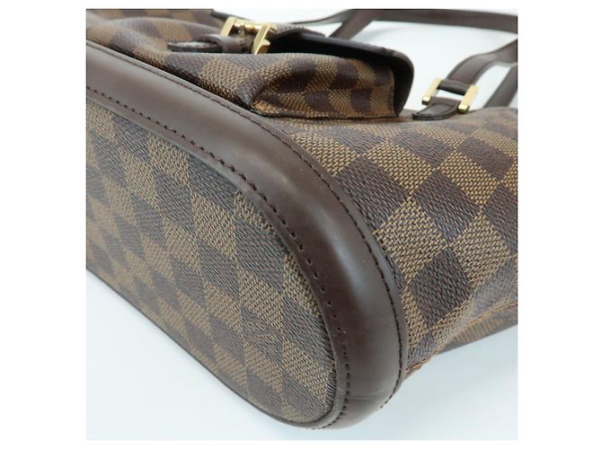 Louis Vuitton Damier Manosque PM Canvas Tote Bag Ebene N51121 - vista 13