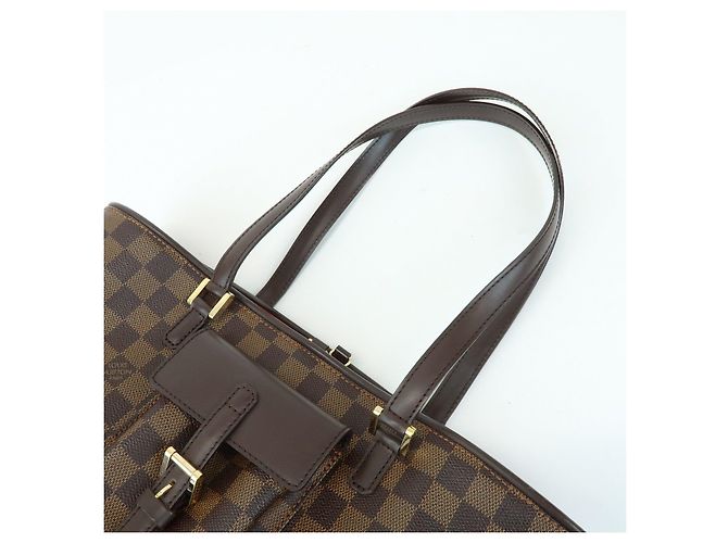 Louis Vuitton Damier Manosque PM Canvas Tote Bag Ebene N51121 - vista 6