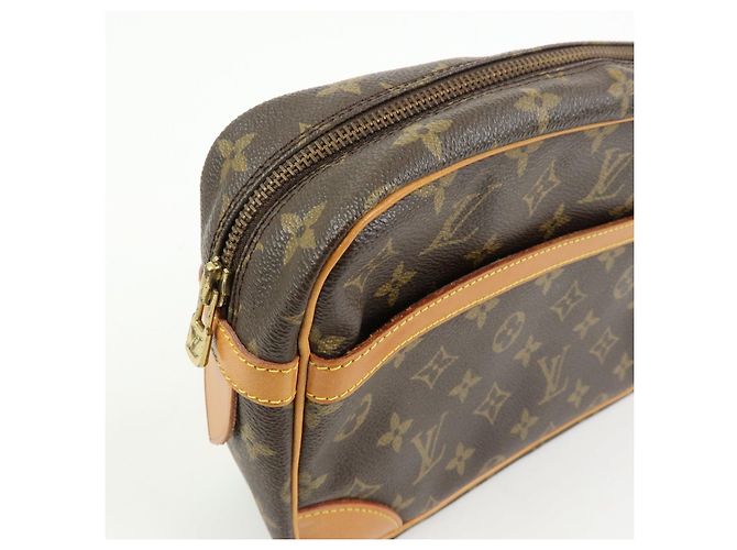 Louis Vuitton Monogram Compiegne 28 Pouch Clutch Bag Brown M51845 - vista 10
