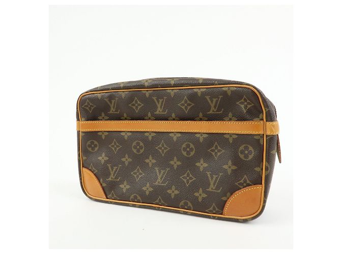 Louis Vuitton Monogram Compiegne 28 Pouch Clutch Bag Brown M51845 - vista 3