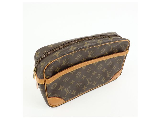 Louis Vuitton Monogram Compiegne 28 Pouch Clutch Bag Brown M51845 - vista 4
