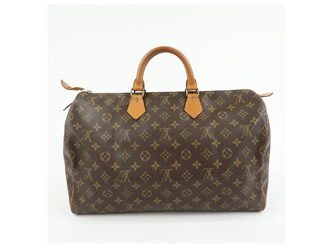 Borsa a Mano Louis Vuitton Monogram Speedy 40 Borsa Boston Marrone M41522 - vista 2
