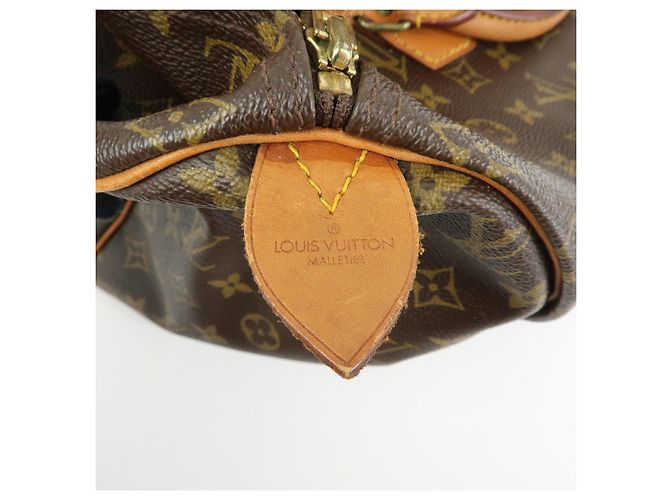 Borsa a Mano Louis Vuitton Monogram Speedy 40 Borsa Boston Marrone M41522 - vista 23