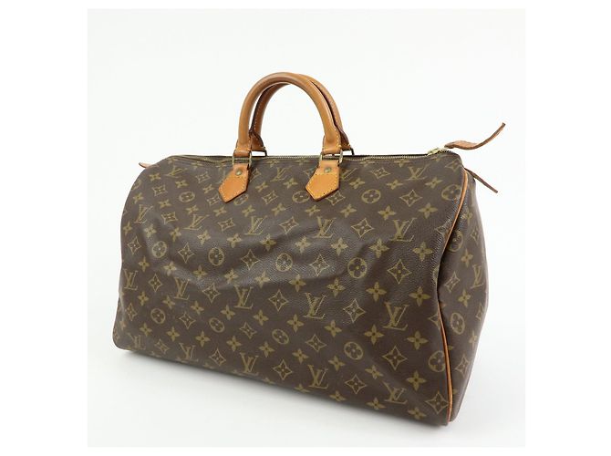 Borsa a Mano Louis Vuitton Monogram Speedy 40 Borsa Boston Marrone M41522 - vista 3