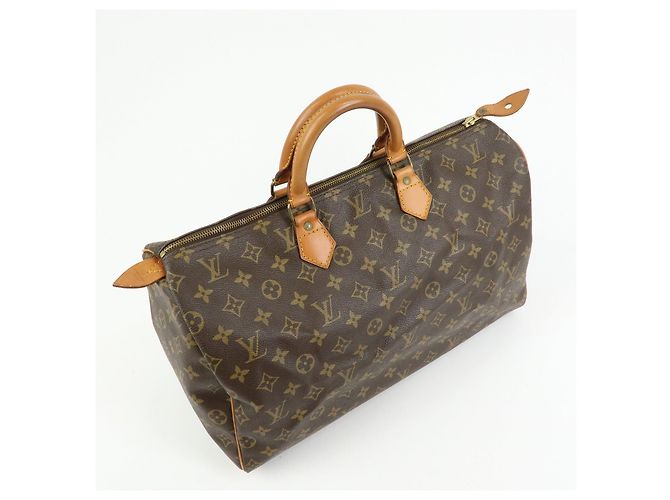 Borsa a Mano Louis Vuitton Monogram Speedy 40 Borsa Boston Marrone M41522 - vista 4
