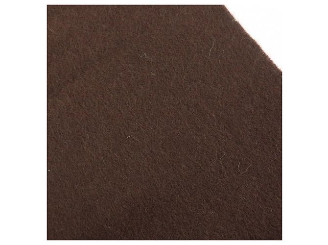Hermès Sciarpa Stole HERMES Logo 100% Cashmere con Frange Marrone Scuro - vista 9