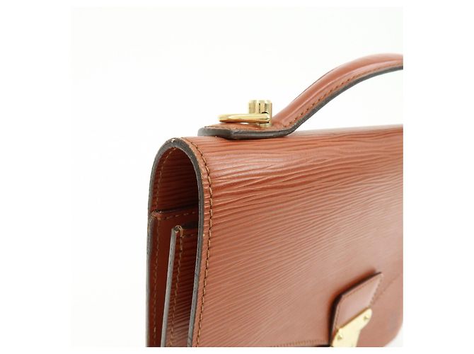 Louis Vuitton Epi Monceau Borsa 2way Borsa a Mano Kenya Brown M52123 - vista 13