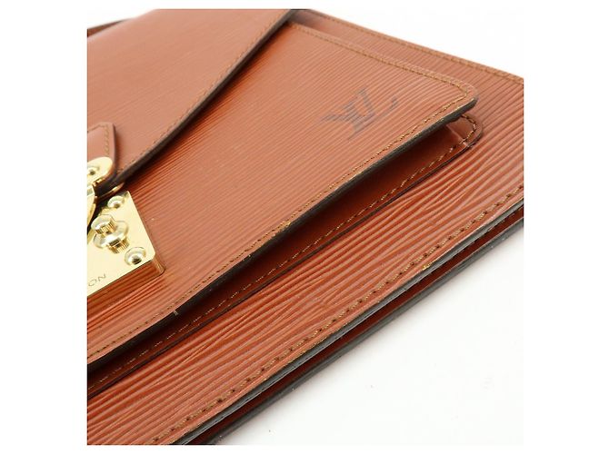 Louis Vuitton Epi Monceau Borsa 2way Borsa a Mano Kenya Brown M52123 - vista 17