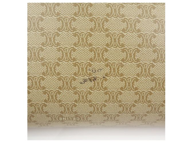 Céline Pochette CELINE Macadam in PVC e pelle Beige Brown - vista 15