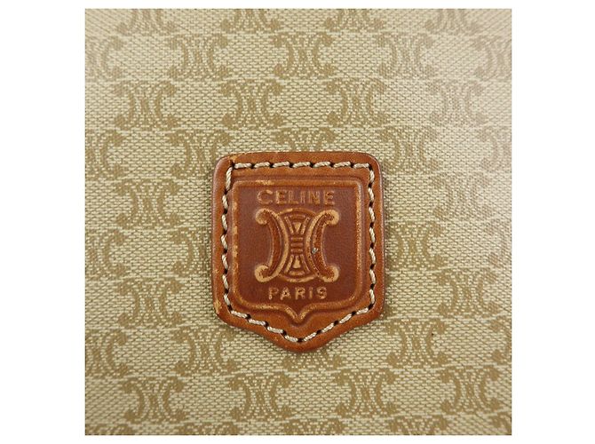 Céline Pochette CELINE Macadam in PVC e pelle Beige Brown - vista 16