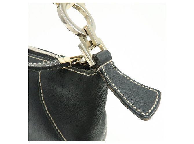 Salvatore Ferragamo Borsa a tracolla e borsa a mano Ferragamo Gancini in pelle Nero - vista 16