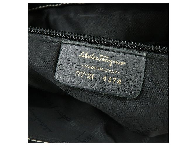 Salvatore Ferragamo Borsa a tracolla e borsa a mano Ferragamo Gancini in pelle Nero - vista 21