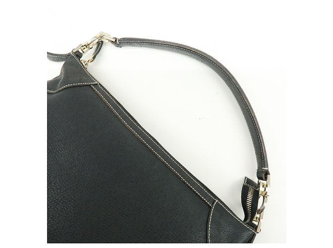 Salvatore Ferragamo Borsa a tracolla e borsa a mano Ferragamo Gancini in pelle Nero - vista 6
