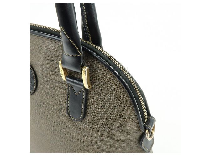 FENDI Borsa 2Way in pelle Borsa a mano Borsa a tracolla Borsa crossbody Marrone - vista 17