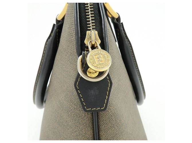 FENDI Borsa 2Way in pelle Borsa a mano Borsa a tracolla Borsa crossbody Marrone - vista 20