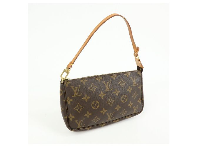 Louis Vuitton Monogram Pochette Accessoires Pouch Hand Bag M51980 - vista 4