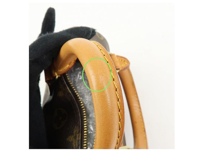 Borsa a mano Louis Vuitton Monogram Mini Speedy e tracolla marrone M41534 - vista 11