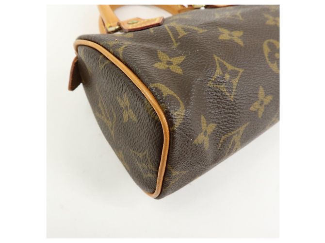 Borsa a mano Louis Vuitton Monogram Mini Speedy e tracolla marrone M41534 - vista 14