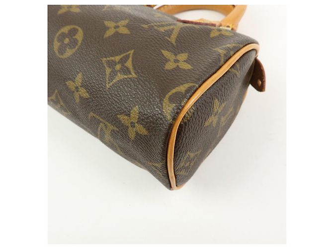 Borsa a mano Louis Vuitton Monogram Mini Speedy e tracolla marrone M41534 - vista 15