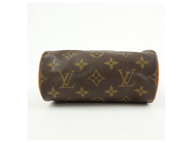 Borsa a mano Louis Vuitton Monogram Mini Speedy e tracolla marrone M41534 - vista 5