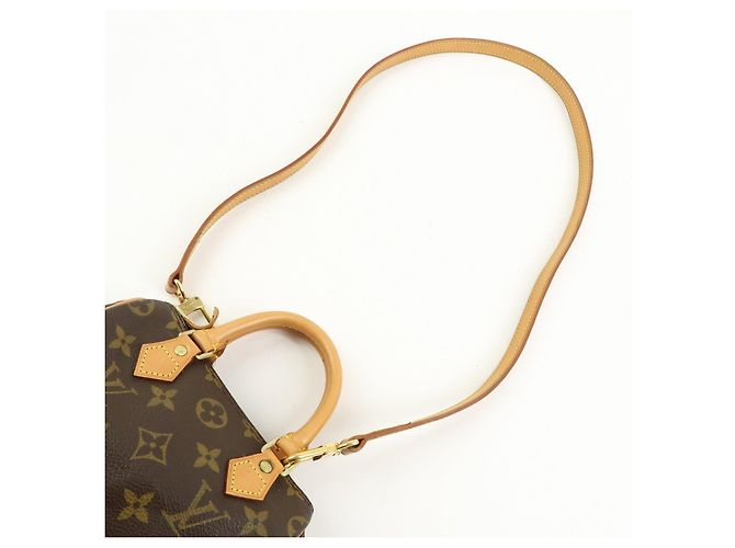 Borsa a mano Louis Vuitton Monogram Mini Speedy e tracolla marrone M41534 - vista 6