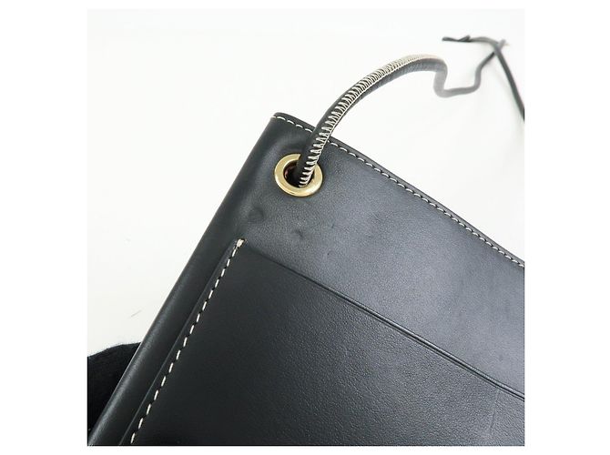 BURBERRY Borsa a tracolla in pelle Pochette piatta Nera - vista 15