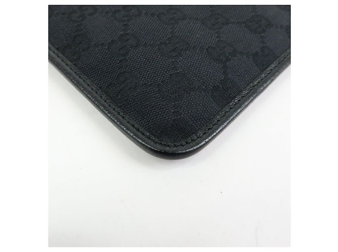GUCCI Borsa a tracolla e a spalla in pelle e tela GG Nera 27639 - vista 8