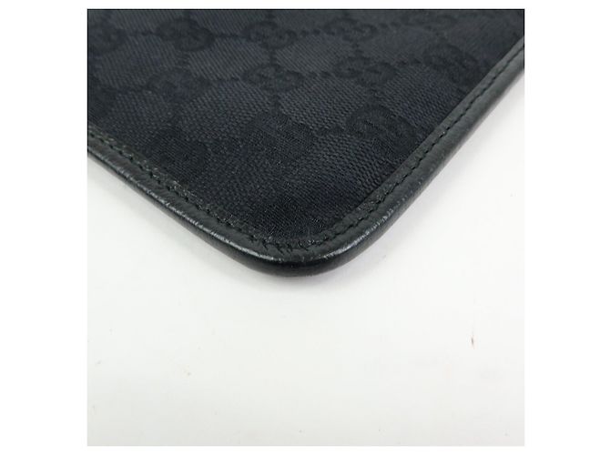 GUCCI Borsa a tracolla e a spalla in pelle e tela GG Nera 27639 - vista 9