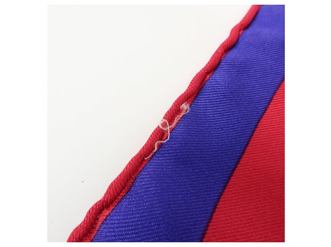 Sciarpa Louis Vuitton Monogram 100% Seta Motivo Geometrico Rosa Blu - vista 10