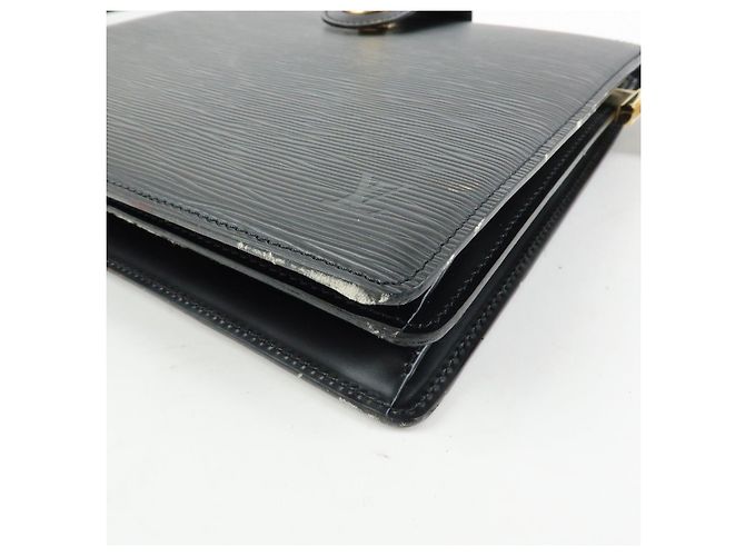 Borsa a tracolla e spalla Louis Vuitton Epi Capuchin Noir Black M52342 - vista 12
